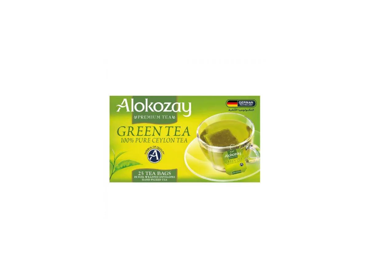 Alokozay Green Tea - 25 Tea Bags In Foil Wrapped