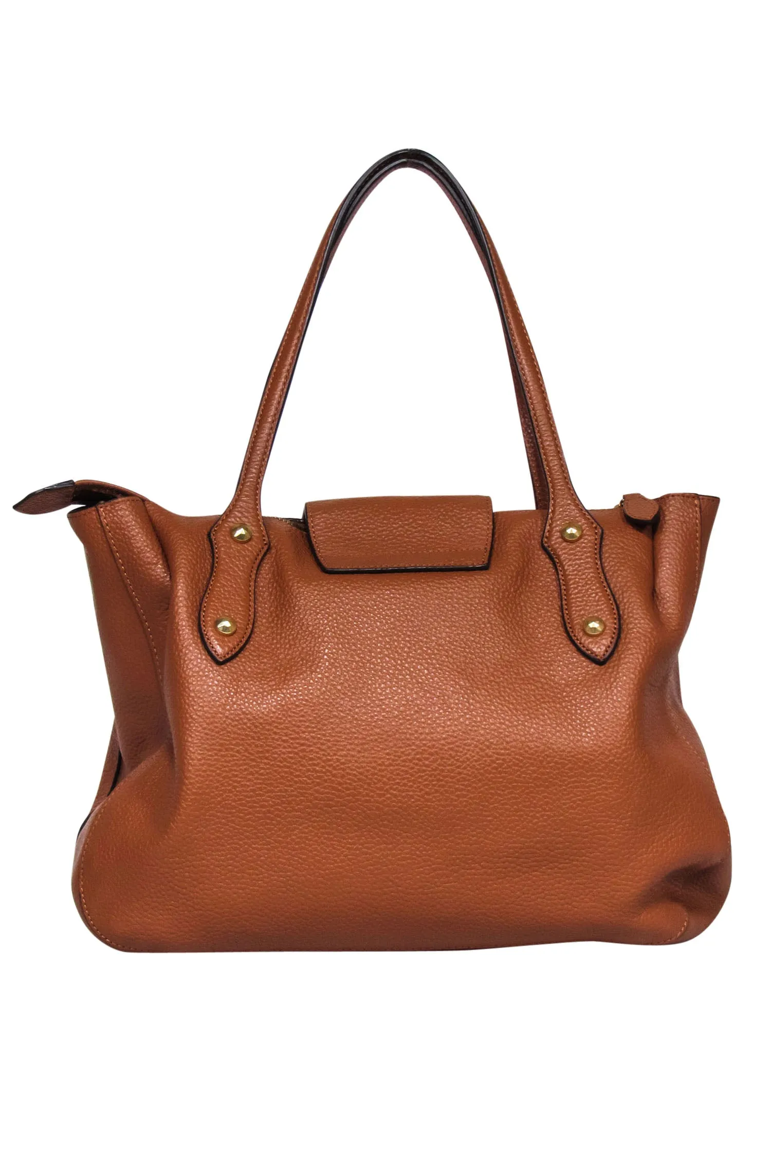 Annabel Ingall - Camel Leather Fold-Over Satchel