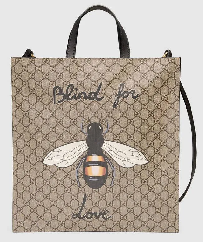 Bee Print Soft GG Supreme Tote