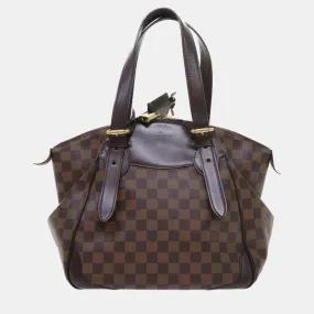 Brown Damier Ebene Canvas Verona Satchel