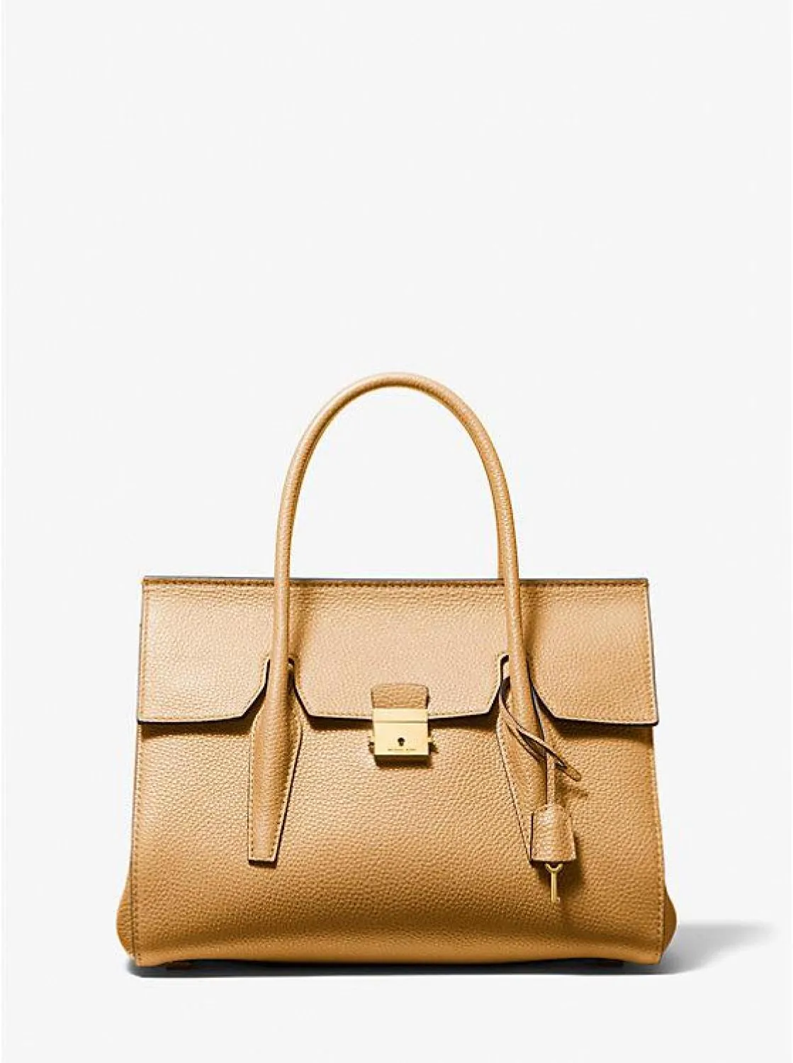 Campbell Medium Pebbled Leather Satchel