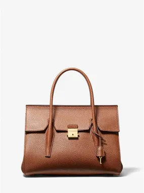 Campbell Medium Pebbled Leather Satchel