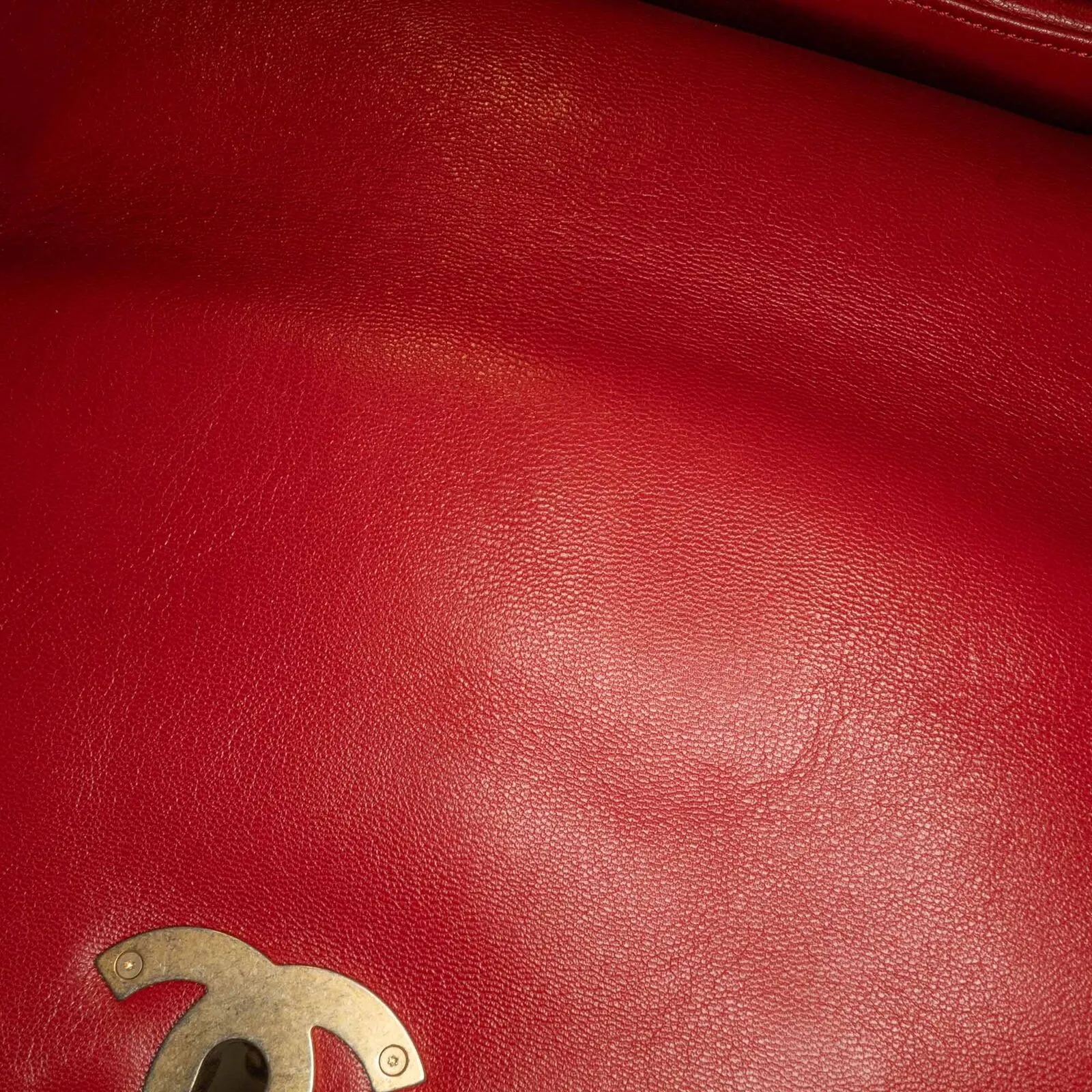 Chanel Large Lambskin 19 Flap Red