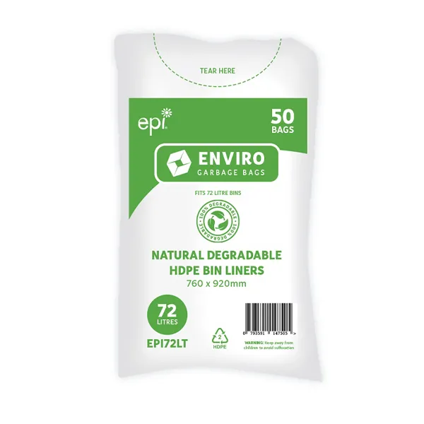 Contractor 72Lt Enviro Natural Bin Liners