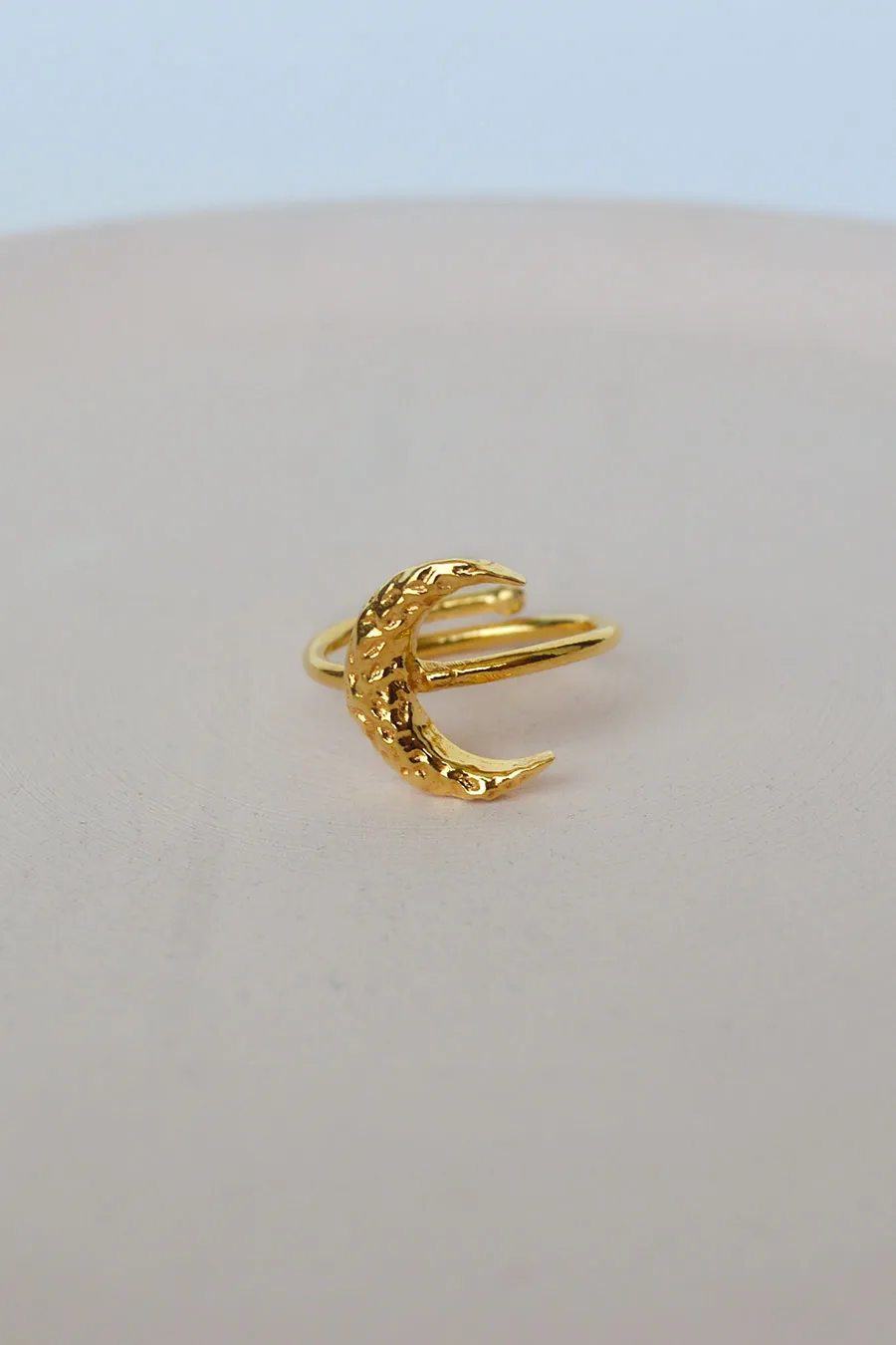 Crescent Adjustable Moon Ring