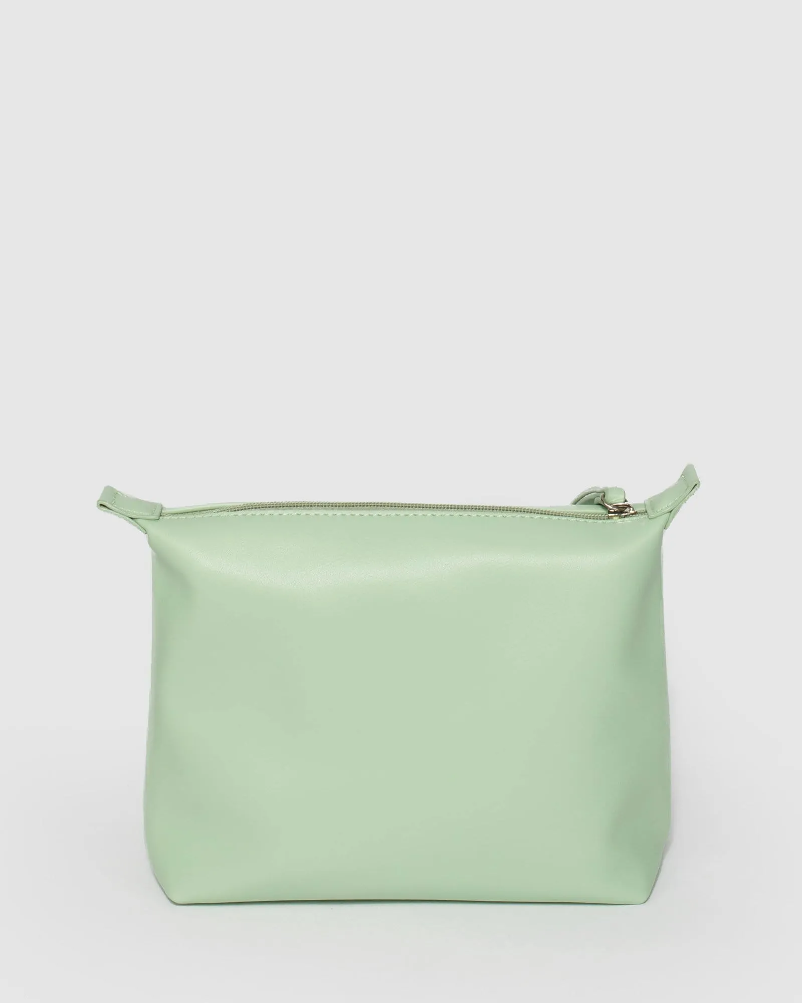 Green Double Pouch Cosmetic Case