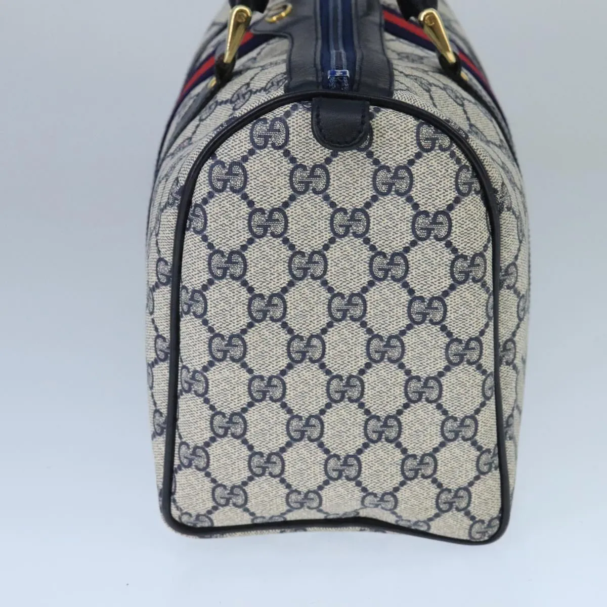 Gucci GG Navy Canvas Ophidia Tote Handbag