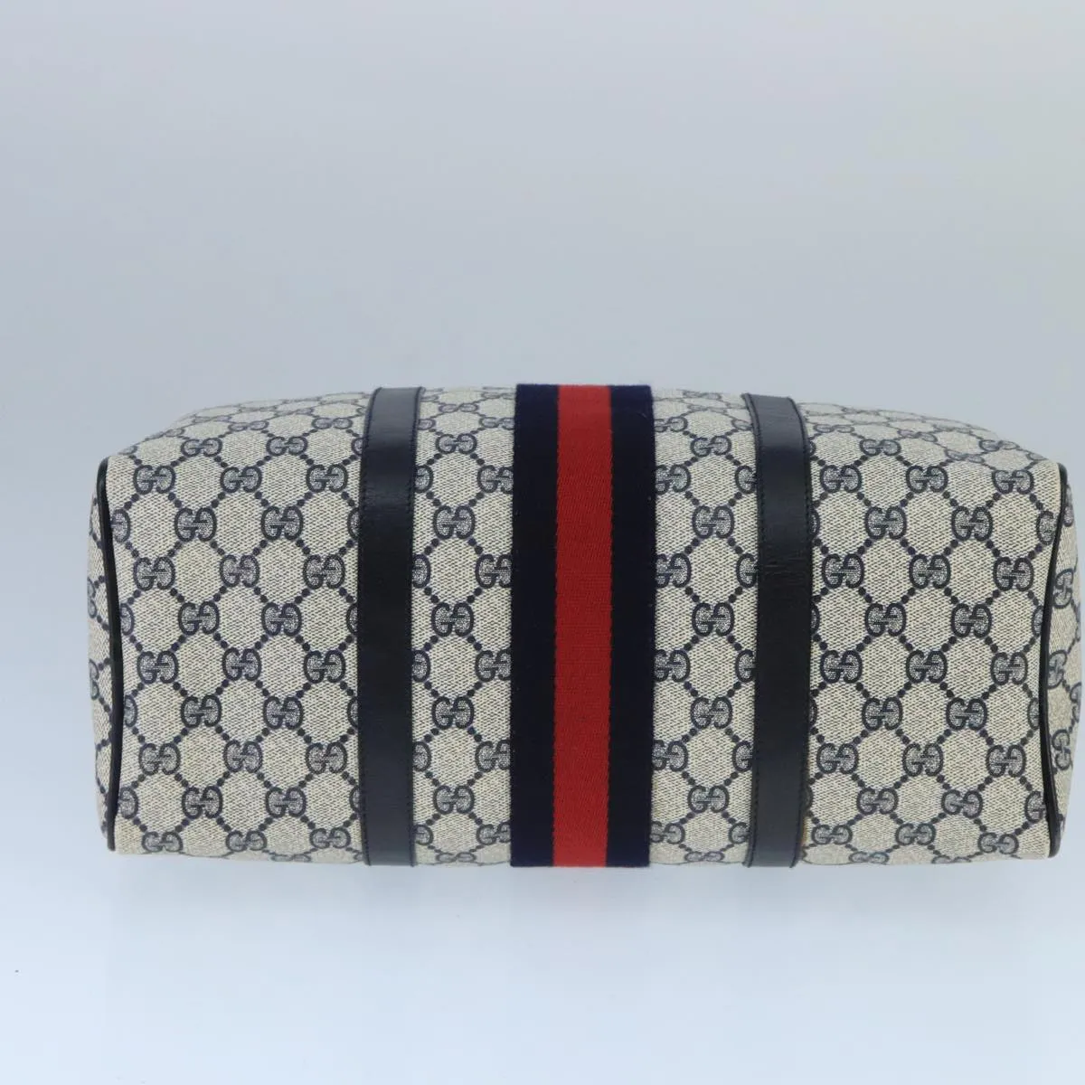 Gucci GG Navy Canvas Ophidia Tote Handbag