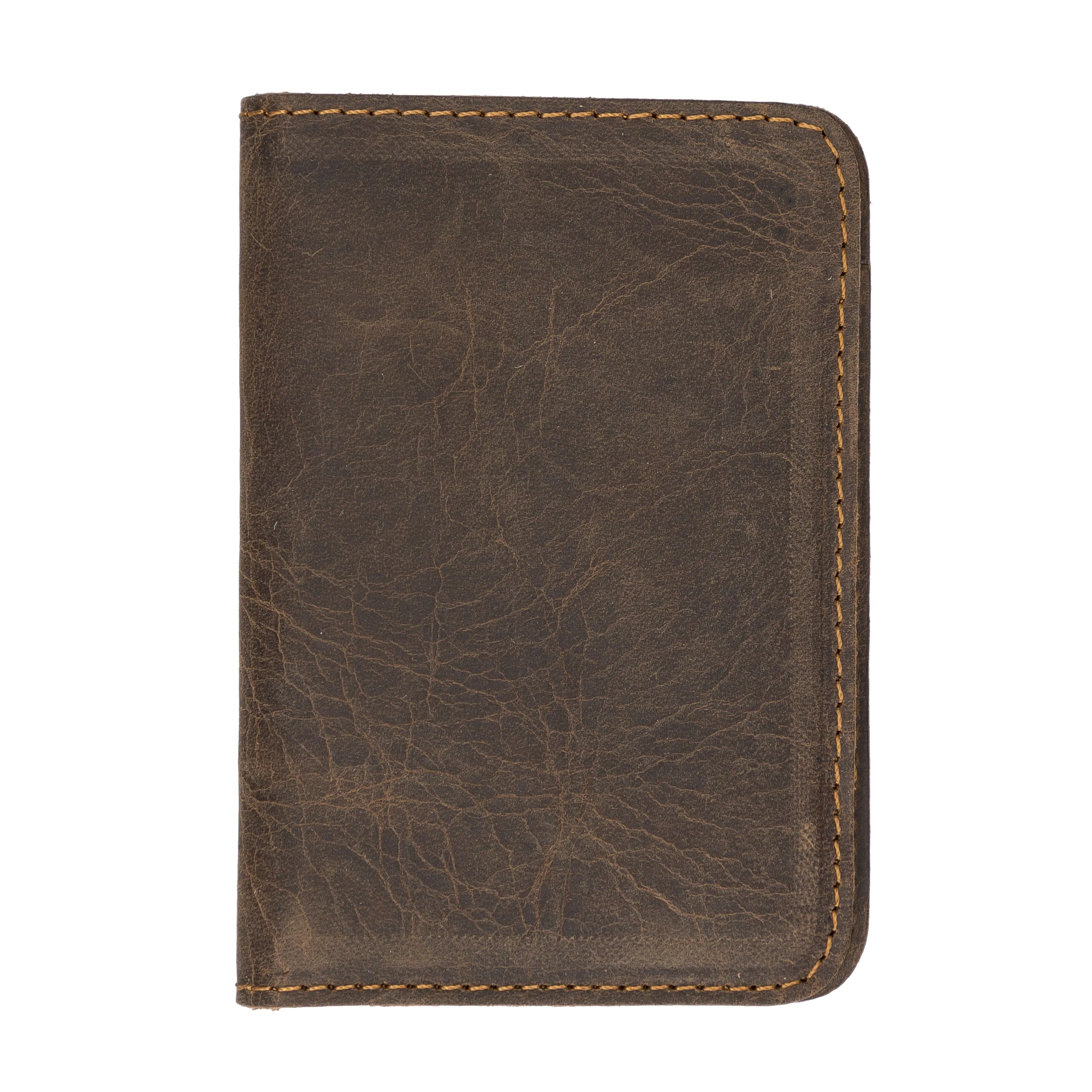 Handmade Genuine Leather Bi-Fold Card Holder