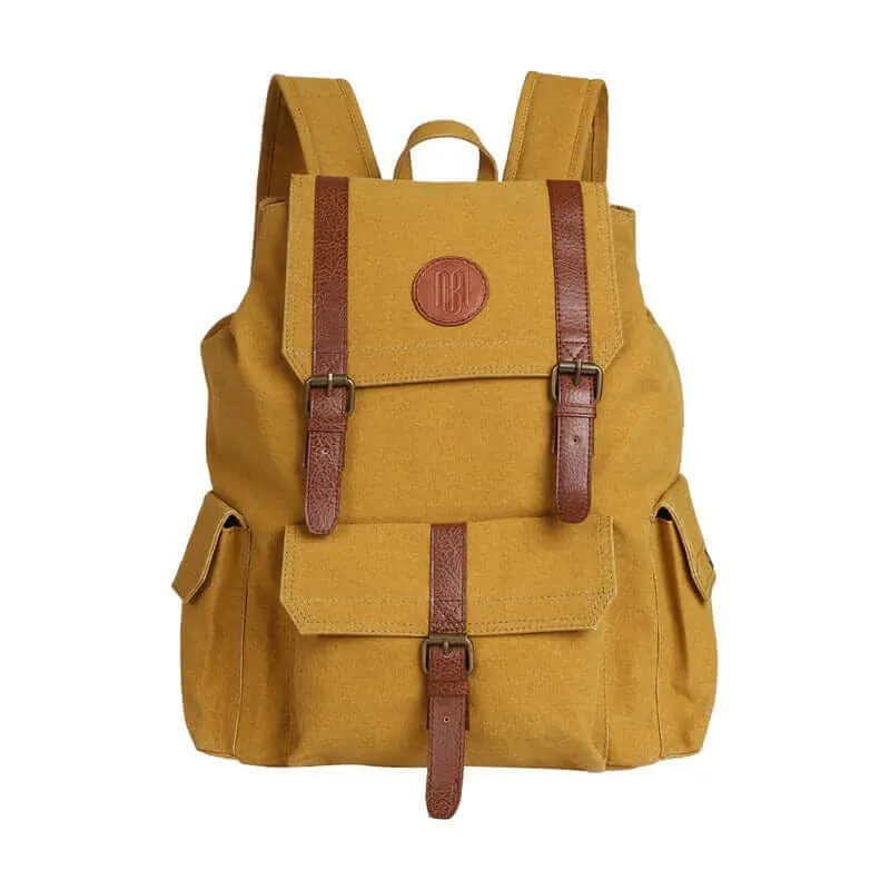 Mona B - Unisex Canvas Back Pack for Office | School and College with Upto 14" Laptop/ Mac Book/ Tablet: City Slicker