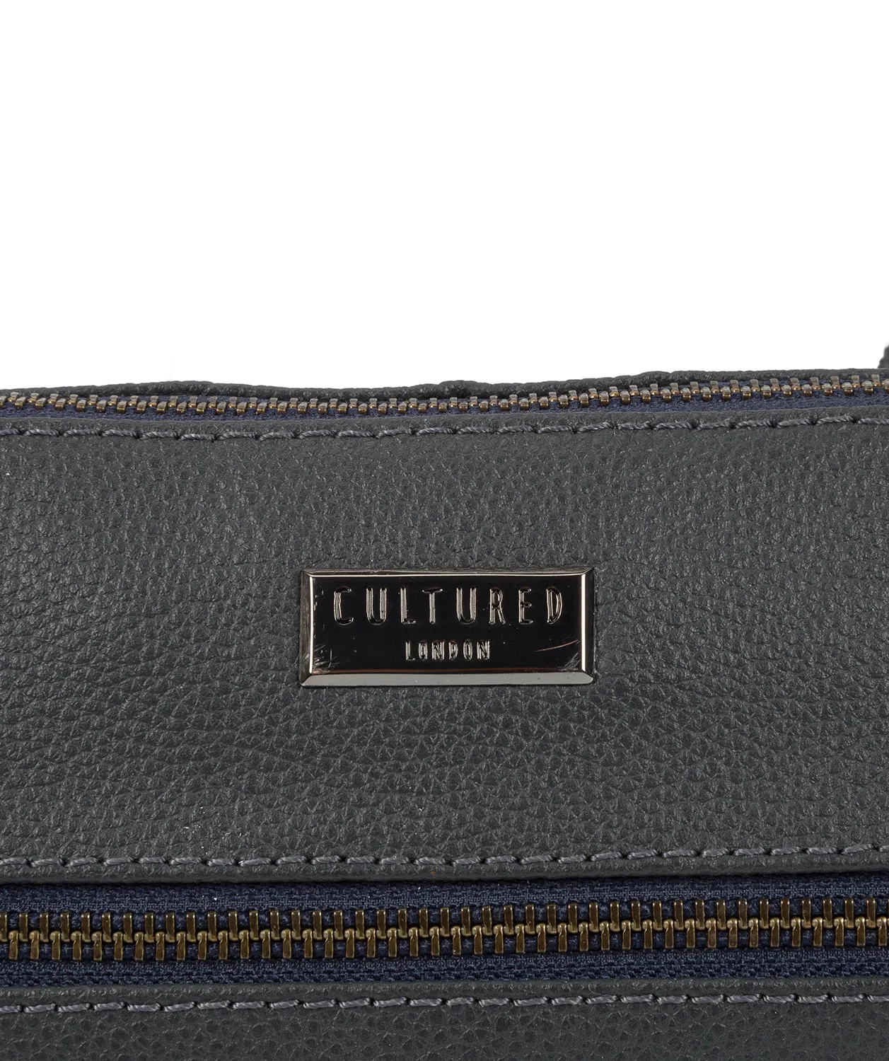 'Parma' Navy Small Leather Cross-Body Bag