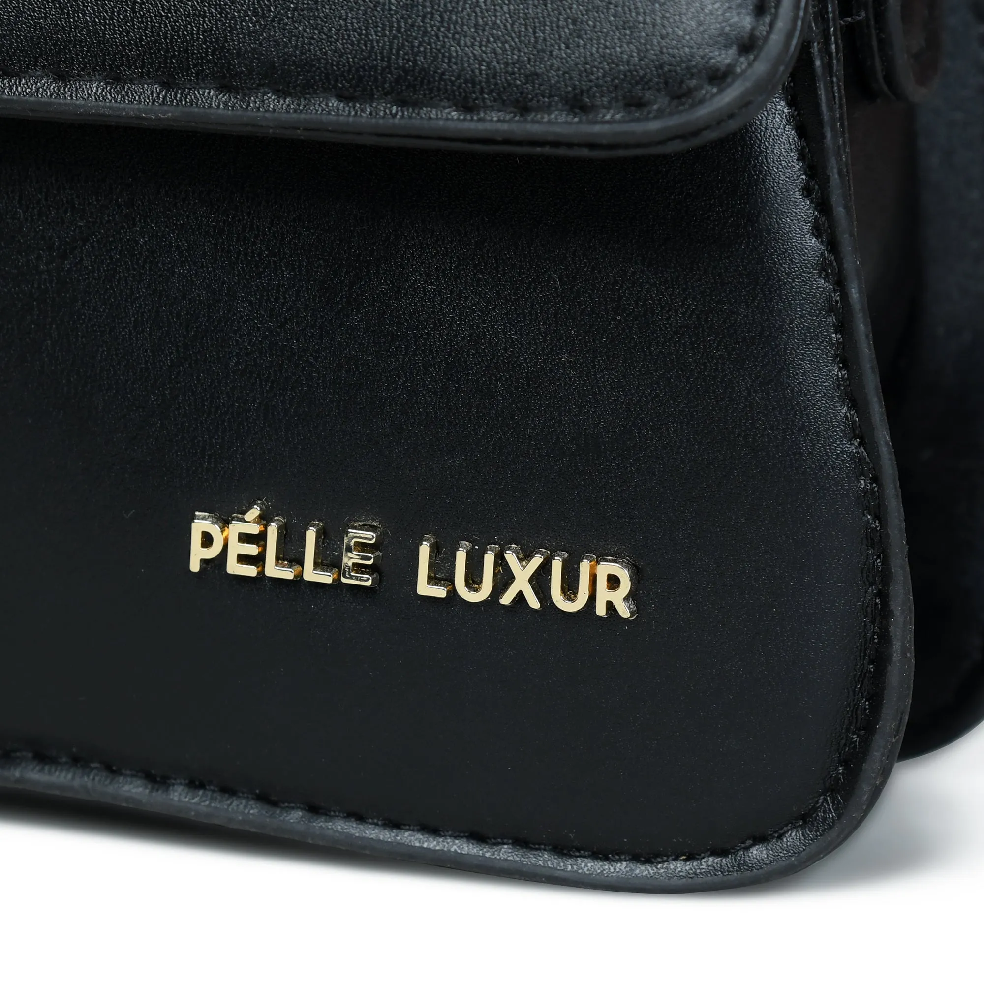 Pelle Luxure Women's PU Small Sling Bag – Available in Black, Baby Pink, and Khaki