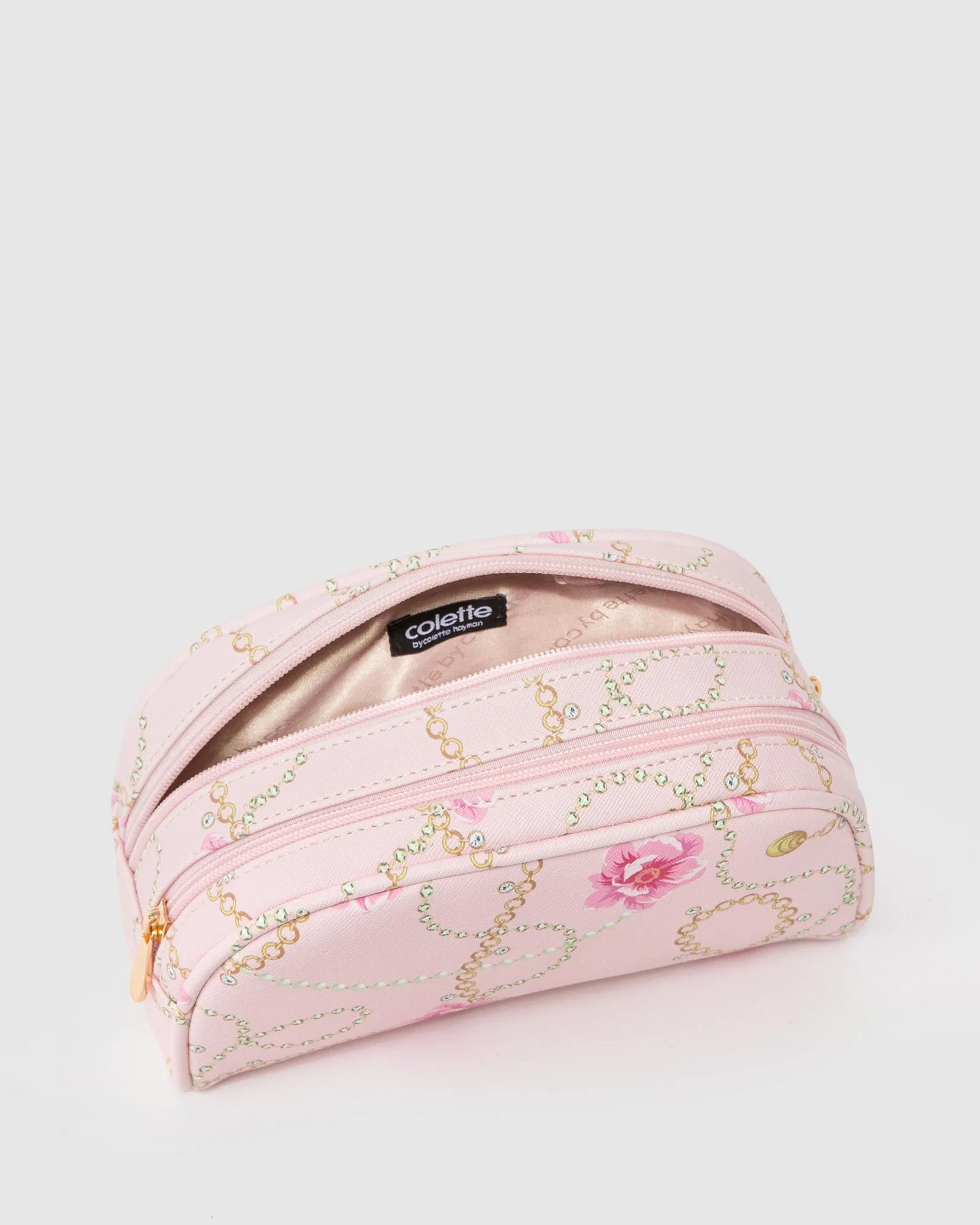 Print Double Pouch Cosmetic Case