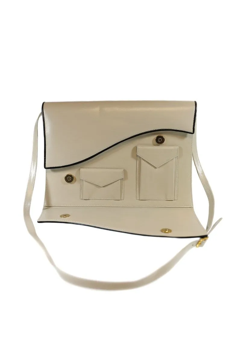 Safi Vintage Ivory Clutch