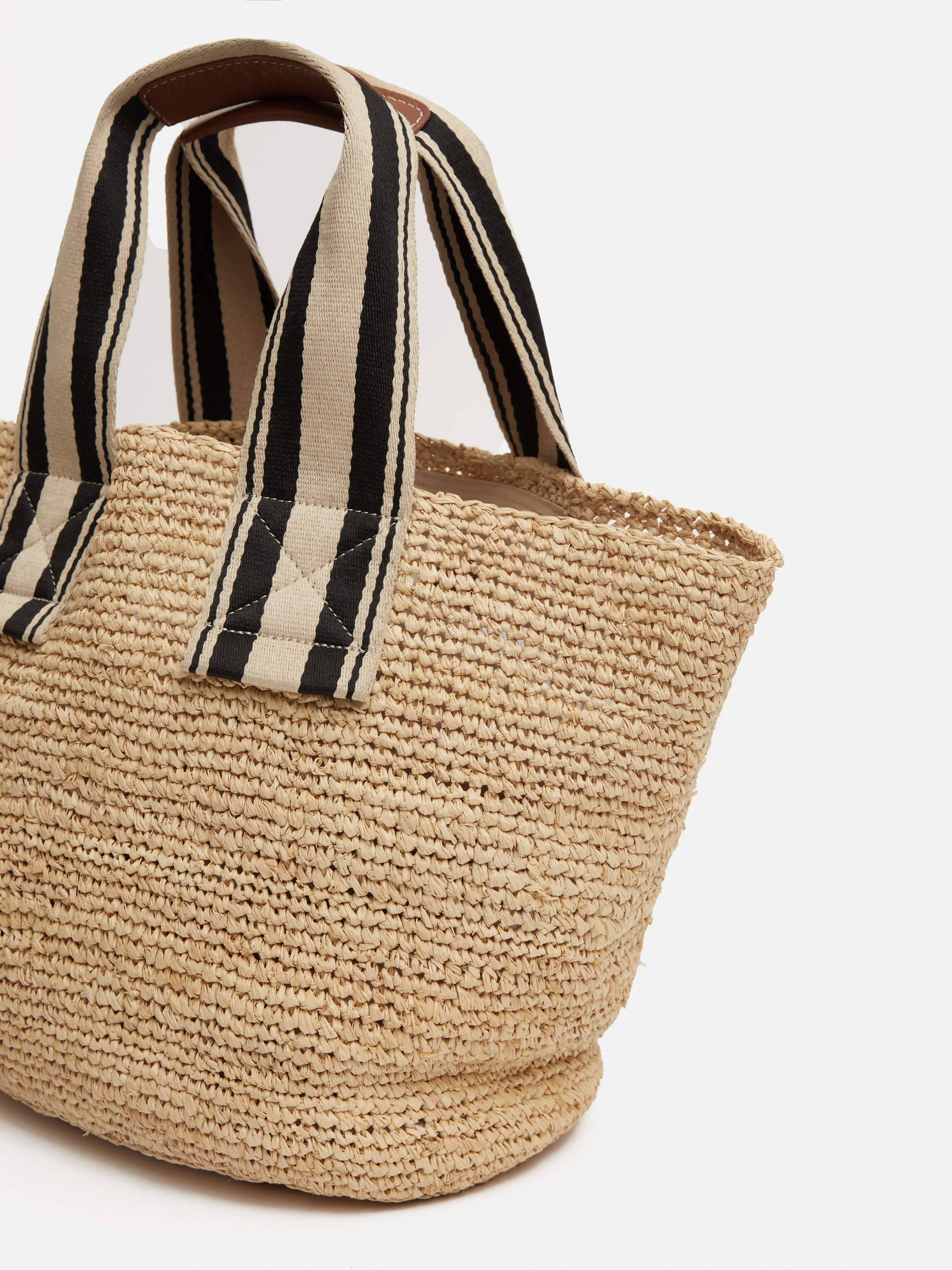 Soft Raffia Tote | Natural