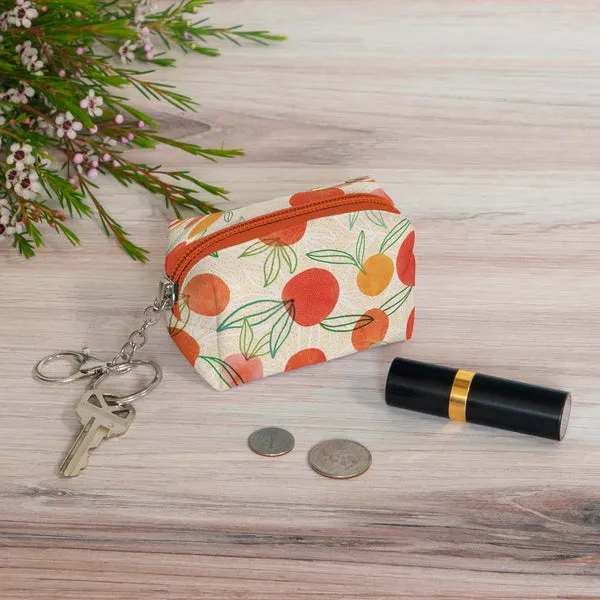 Studio Oh! - Key Chain Pouch, Orange Whimsy