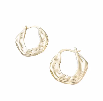 The Evie - Textured Gold Earring