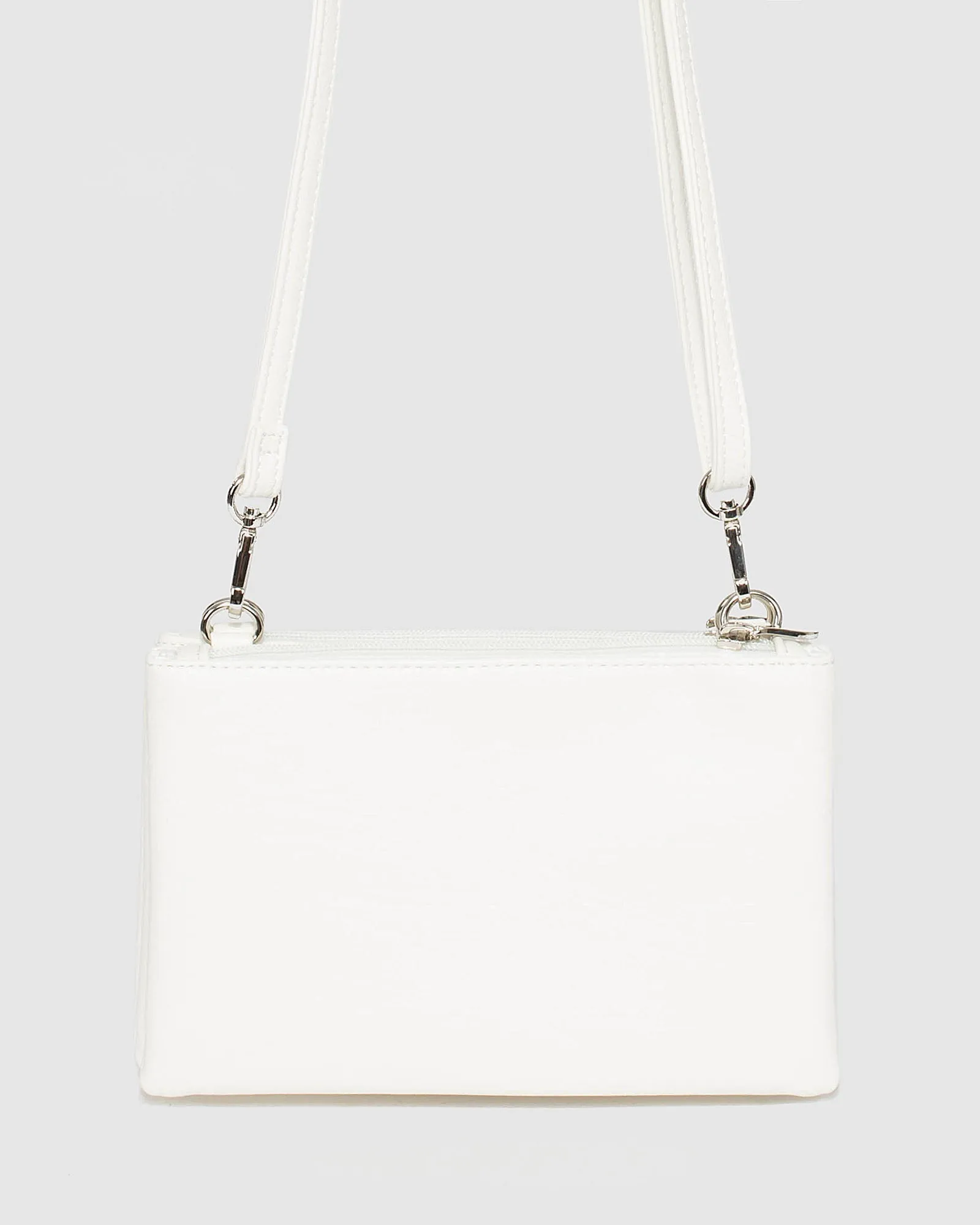 White Double Pouch Bag