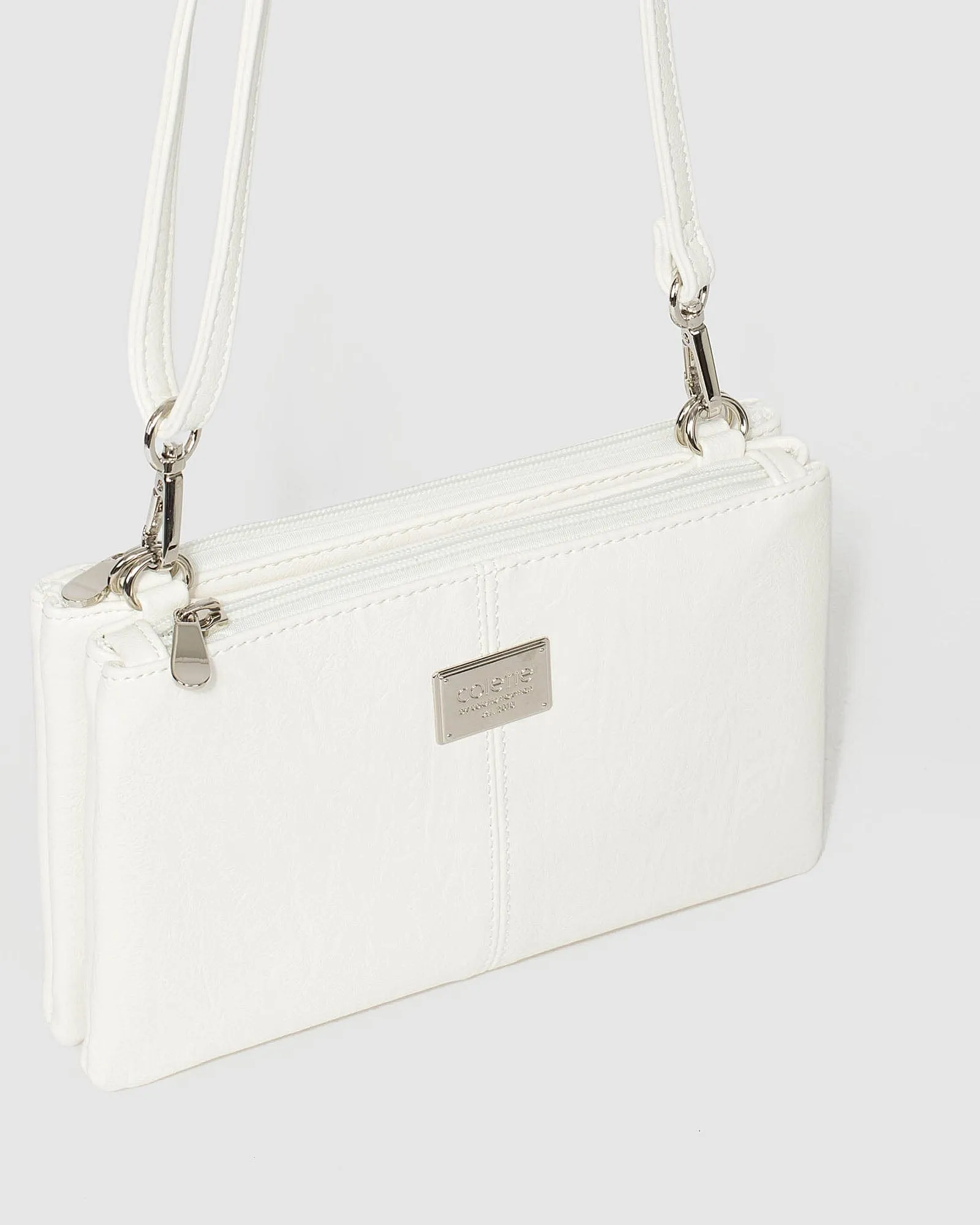 White Double Pouch Bag