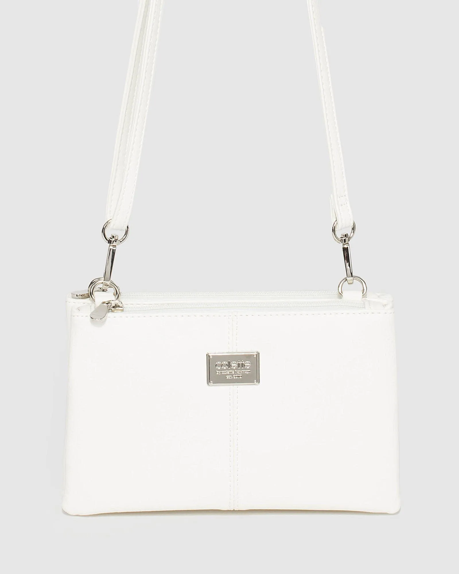 White Double Pouch Bag