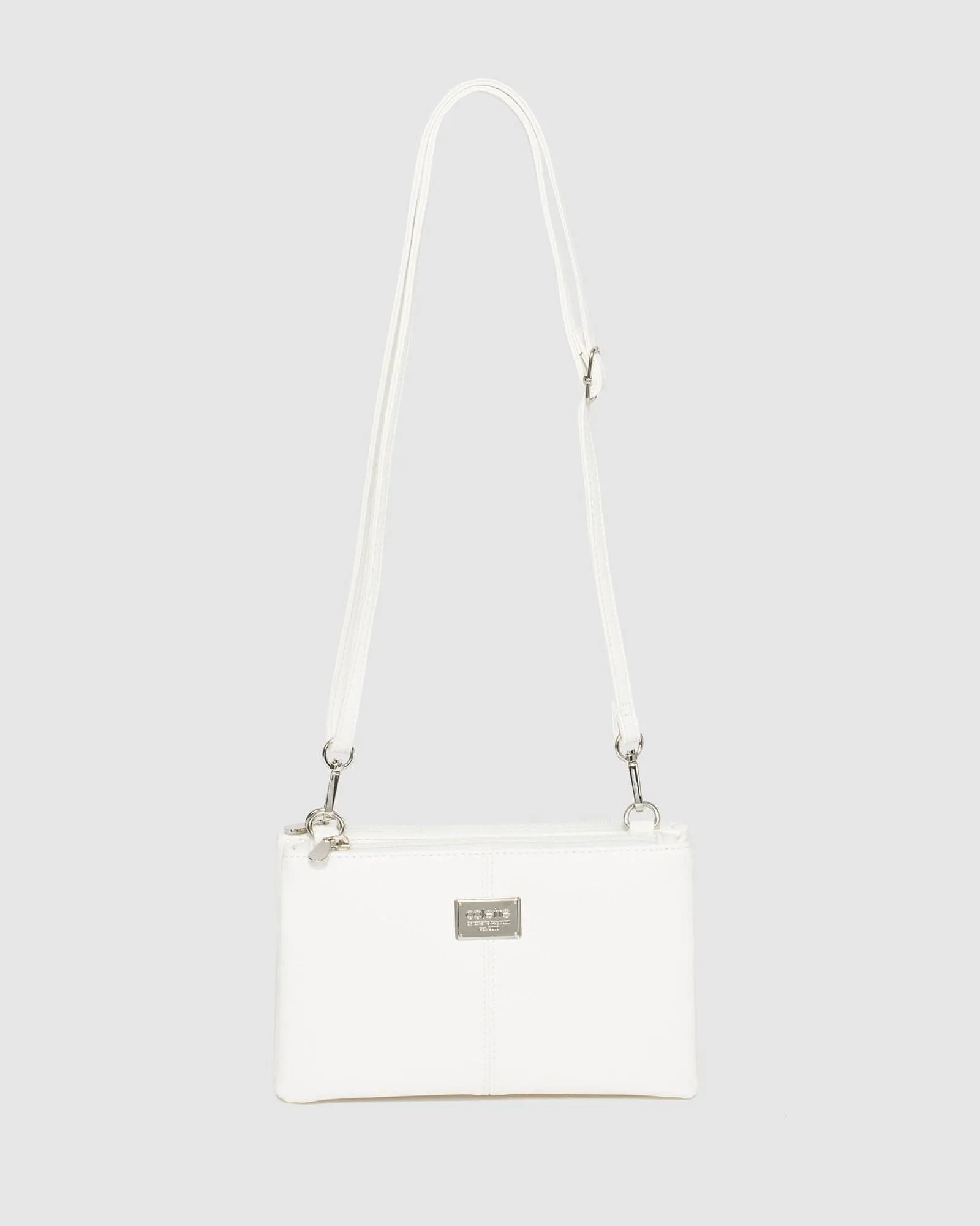 White Double Pouch Bag